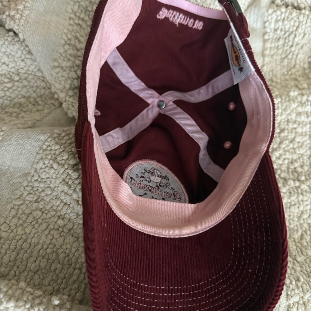 Hard Rock Cafe Burgundy Corduroy Cap - Picture 4 of 4